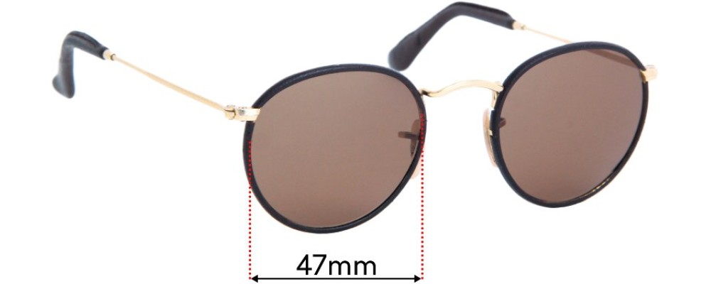 Ray Ban RB3475 Q Round Craft 47mm Replacement Lenses